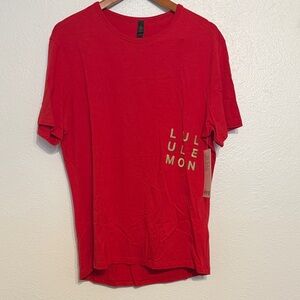 Lululemon Bold Red Short Sleeve 5 Yesr Basic T *CNY
